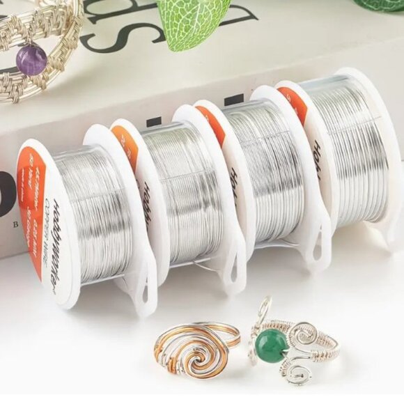 Silvery Tarnish Resistant Craft Copper Wire - Picture 2 of 3